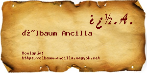 Ölbaum Ancilla névjegykártya